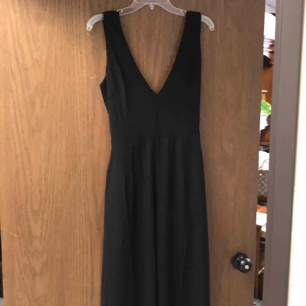 BLACK CROPPED JUMPSUIT